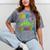 Kids Pre-K Graduate Brontosaurus Dino Pre Kindergarten Graduation Mineral Wash Tshirts Mineral Gray