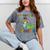 Kids Preschool Graduate T-Rex Dinosaur Preschool Graduation Mineral Wash Tshirts Mineral Gray