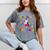 Kindergarten Graduation 2025 Graduate Girls Unicorn 1st Grad Mineral Wash Tshirts Mineral Gray