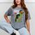 Kindergarten Grawrduate Dinosaur Graduation Cap Shirt Mineral Wash Tshirts Mineral Gray