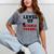 Level Up Middle School 5th Grade Graduation Mineral Wash Tshirts Mineral Gray