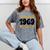 Limited 1969 Edition Retro Nostalgia Art Mineral Wash Tshirts Mineral Gray