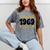 Limited 1969 Edition Retro Nostalgia Art Mineral Wash Tshirts Mineral Gray