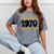 Limited 1970 Edition Retro Vintage 70s Nostalgia Mineral Wash Tshirts Mineral Gray