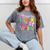 Little Miss Pre-K Grad 2026 Preschool Graduation Kids Girls Mineral Wash Tshirts Mineral Gray