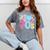 I Love 70's Retro Style Nostalgia Vibe 1970's Party Premium Tri-Blend Mineral Wash Tshirts Mineral Gray