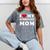 I Love My Introvert Mom I Heart My Introvert Mom Mineral Wash Tshirts Mineral Gray