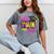 Miss 5th Grade Shirt 5 Grad Kids Girl Graduation School Mineral Wash Tshirts Mineral Gray