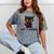 Not A Hugger Tee Angry Cat Sarcastic Cute Introvert Mineral Wash Tshirts Mineral Gray