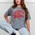 Overstimulated But Festive – Christmas Introvert Humor Mineral Wash Tshirts Mineral Gray