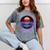 Be Patient With Me I'm From The 1900s Synthwave Mineral Wash Tshirts Mineral Gray