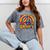 Peace Sign Groovy Vibes Costume Nostalgia Tie Dye Fashion Mineral Wash Tshirts Mineral Gray