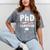 PhD Candidate Survivor PhD Graduation Mineral Wash Tshirts Mineral Gray