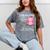 Pink I Graduated From Elementary Graduation Mineral Wash Tshirts Mineral Gray