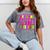 Pink STRAIGHT OUTTA Preschool PRE-K Graduation Mineral Wash Tshirts Mineral Gray
