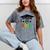 Pre-K -12th Grade Hand Prints Space Graduation Class Of 2037 Mineral Wash Tshirts Mineral Gray