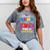 Proud Aunt Of 2023 Pre-K Graduate Senior Graduation Matching Mineral Wash Tshirts Mineral Gray