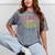 Proud Dad Of A Class Of 2038 Graduate Senior Graduation Mineral Wash Tshirts Mineral Gray