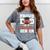 Proud Dad Of a Football Senior 2026 Graduation Mineral Wash Tshirts Mineral Gray