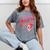 Proud Educated Latina Graduation Masters Degree PhD Mineral Wash Tshirts Mineral Gray