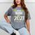 Proud Mama Of A 2021 Graduate Graduation Clothes MBA PhD Mineral Wash Tshirts Mineral Gray