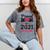 Proud Mom Of A 2021 Graduate Senior Graduation Mineral Wash Tshirts Mineral Gray