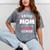 Proud Mom Of a 2021 Senior Year School Graduation Party Mineral Wash Tshirts Mineral Gray