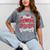 Proud Mom Of a Class Of 2025 Graduate Senior Graduation Mineral Wash Tshirts Mineral Gray