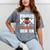 Proud Mom Of a Football Senior 2026 Graduation Gifts Mineral Wash Tshirts Mineral Gray