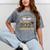 Proud Mom Of Two 2021 Graduates Twin Mama Graduation Leopard Mineral Wash Tshirts Mineral Gray