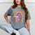 Rainbow Last Day Of 2nd Grade Teacher Student Graduation For Men Women Kids Mineral Wash Tshirts Mineral Gray