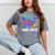 Retro 80s Style 90s Pop Fashion Nostalgia Eighties Music Mineral Wash Tshirts Mineral Gray
