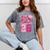 Retro Senior 2026 Coquette Bow Graduation Class Of 2026 Mineral Wash Tshirts Mineral Gray