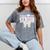 Retro Senior 2027 Girl Coquette Bow Class Of 2027 Graduation Mineral Wash Tshirts Mineral Gray
