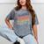 SENIOR 2023 Retro Class Of 2023 Seniors Graduation 23 Hippie Mineral Wash Tshirts Mineral Gray