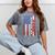 Senior 2026 Baseball American Flag Class Of 2026 Graduation Mineral Wash Tshirts Mineral Gray