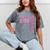 Senior 2026 Class Of 2026 Coquette Bow Graduation 2026 Mineral Wash Tshirts Mineral Gray