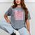 Senior 2026 Class Of 2026 Cute Coquette Pink Bow Graduation Mineral Wash Tshirts Mineral Gray