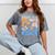 Senior 2026 Retro Groovy Flowers Graduation Mineral Wash Tshirts Mineral Gray