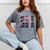 Senior 2027 Class Of 2027 Coquette Pink Bow Graduation 2027 Mineral Wash Tshirts Mineral Gray