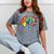 Senior Class Of 2019 Boho Tie Dye Graduation Mineral Wash Tshirts Mineral Gray