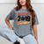 Senior Class Of 2019 Tshirt Graduation Students Hockey Mineral Wash Tshirts Mineral Gray