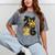 Senior Class Of 2026 Senior Girl Graduation Cap Coquette Bow Mineral Wash Tshirts Mineral Gray