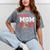 Senior Football Mom 2027 Team Class Of 2027 Graduation Mom Mineral Wash Tshirts Mineral Gray