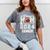 Senior Mom Class Of 2024 Football Proud Mom Graduation Mineral Wash Tshirts Mineral Gray