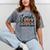 Senior Mom Class Of 2026 Graduation Leopard Coquette Bow Mineral Wash Tshirts Mineral Gray