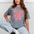Senior Twenty Twenty-Six Coquette Graduation Class Of 2026 Mineral Wash Tshirts Mineral Gray