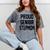 Stepmom Stepmother SEN18R Grad Senior Graduation Party Shirt Mineral Wash Tshirts Mineral Gray