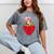 Strawberry Shortcake Sitting On Strawberry Retro Nostalgia Mineral Wash Tshirts Mineral Gray