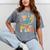 i Survived My Daughter's Bachelors Degree Groovy Graduation Mineral Wash Tshirts Mineral Gray